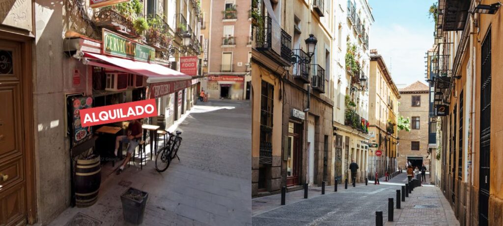 Operación de alquiler de un local comercial en el Barrio de las Letras